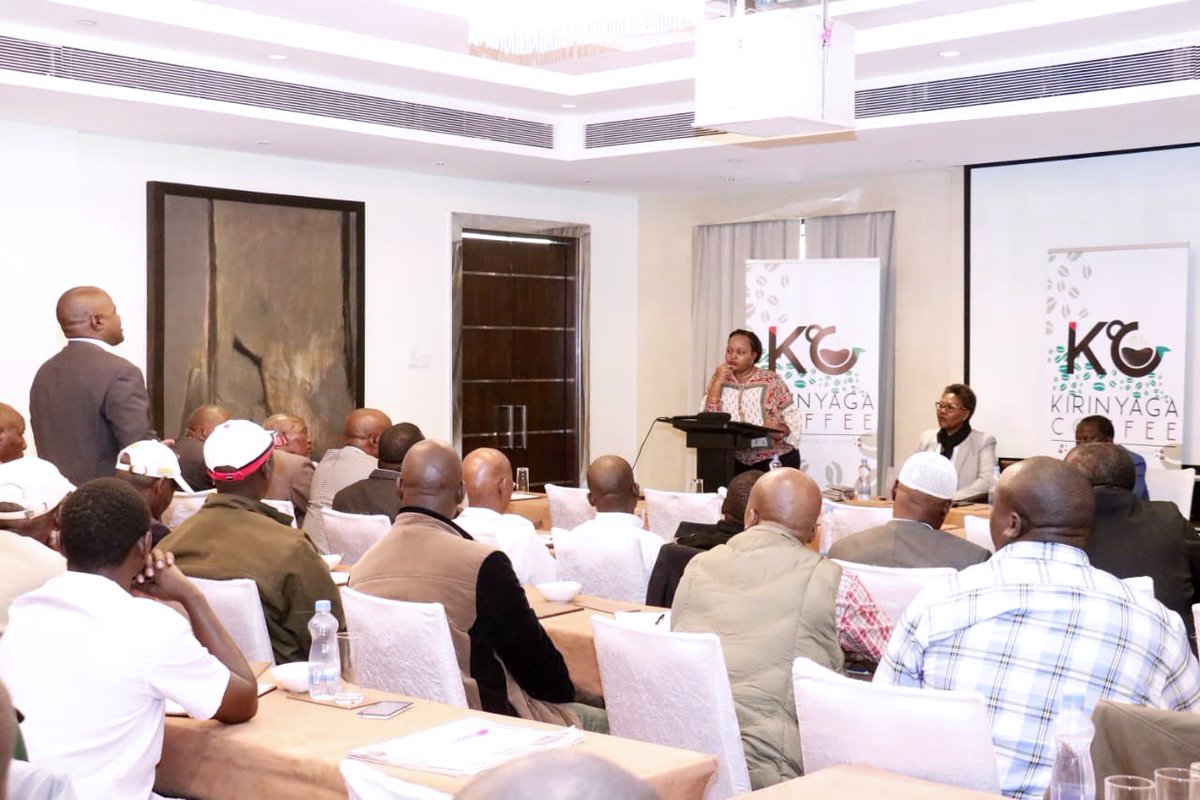 AnneWaiguru's tweet image. Spent this Saturday afternoon introducing &amp;amp; facilitating talks btwn 15 coffee Coops in Kirinyaga &amp;amp; SPG Group- interested in buying premium #KirinyagaCoffee. We deliberated on a proposed strategy to ensure farmers get consistent &amp;amp; best prices for their produce. #KirinyagaRising