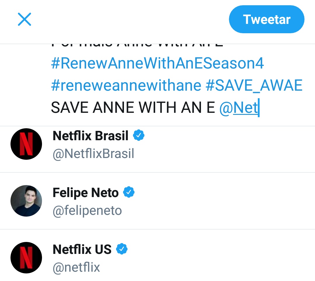 LollaCarvalho91's tweet photo. E eu, que toda vez que vou marcar a @netflix , fico com medo de marcar o Felipe Neto 😹 #renewannewithane #RenewAnneWithAnESeason4 #SAVE_AWAE @NetflixBrasil https://t.co/aNFmcODh6q