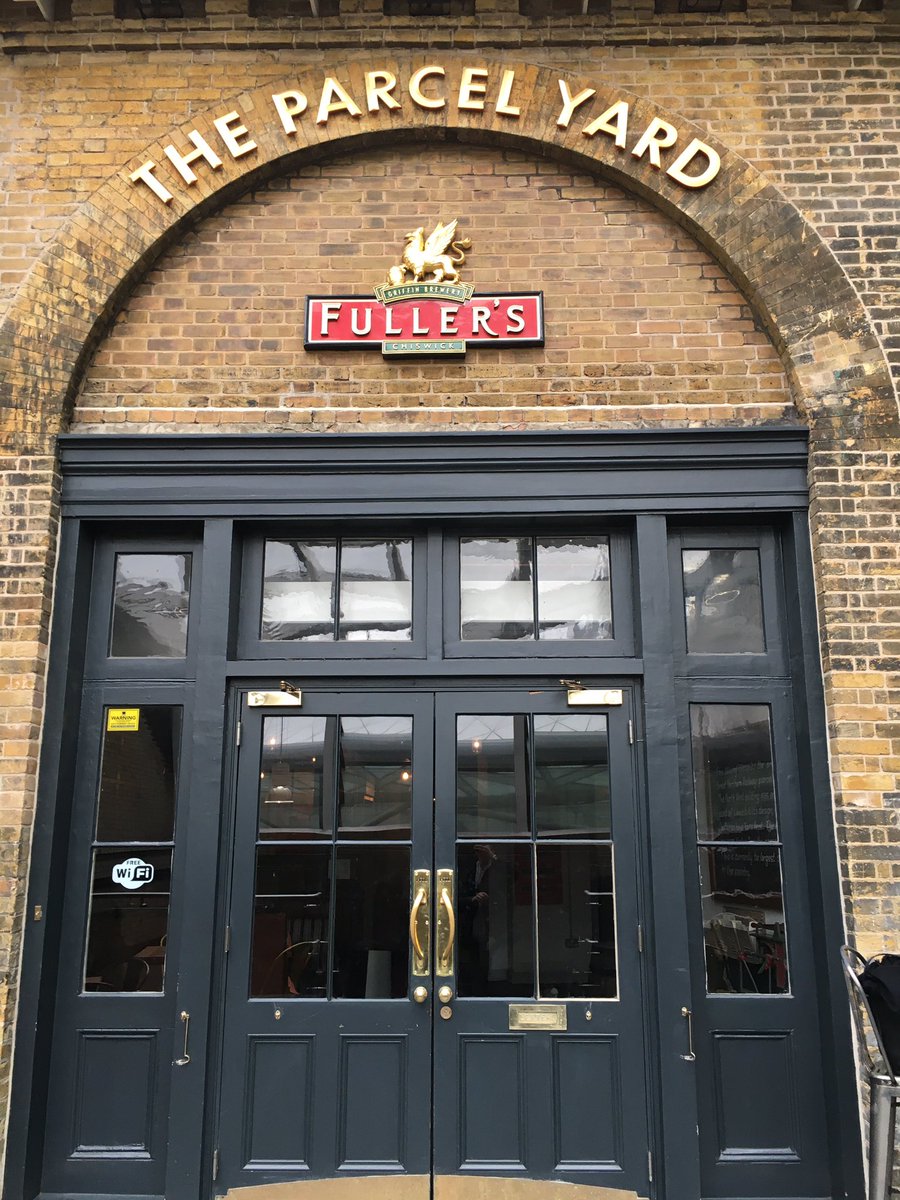 aplarge's tweet photo. It’s a #GLCRAS #pubcrawl around #kingsCross and Euston Road today. Off to an excellent start in @TheParcelYard with a fine pint from @ossettbrewery https://t.co/SPESUORCzn