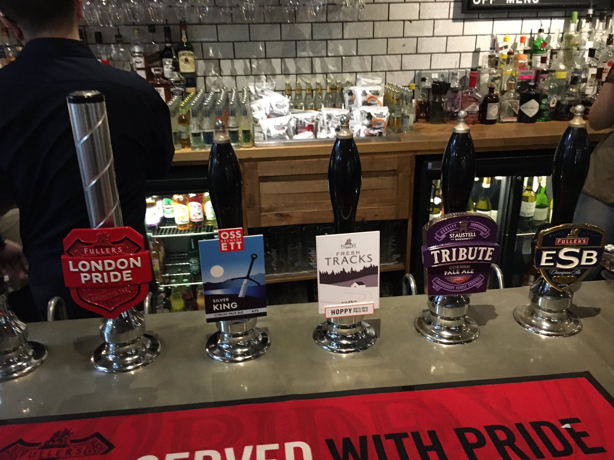 aplarge's tweet photo. It’s a #GLCRAS #pubcrawl around #kingsCross and Euston Road today. Off to an excellent start in @TheParcelYard with a fine pint from @ossettbrewery https://t.co/SPESUORCzn