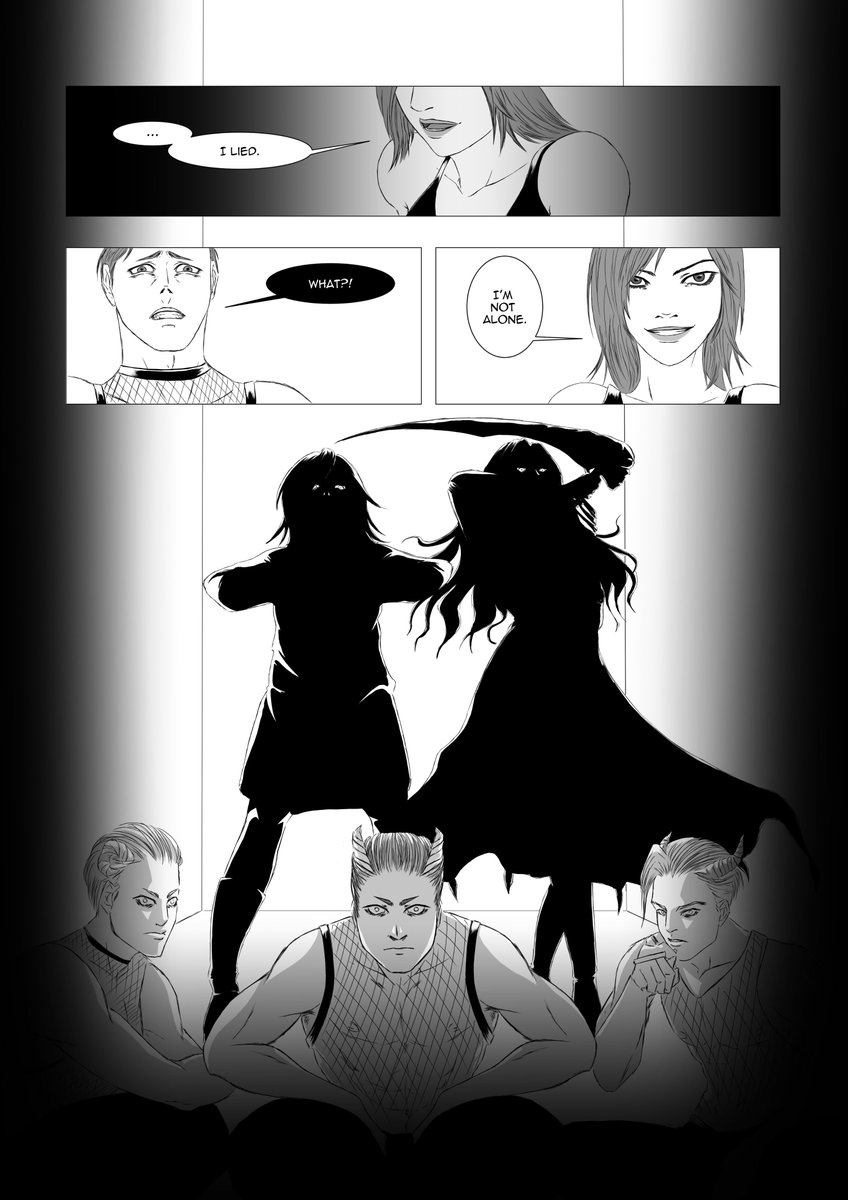 Nuxcia's tweet photo. Aaand done : the hunt is open. Hainah (@HNeyro's OC) and Morrigan about to kick some random Incubus' ass to help Keira (Tookette's OC).
#OC #OriginalCharacter #DMC5OC #DMCOC #Demon #Witch #FallenAngel https://t.co/WBAVtpkecG