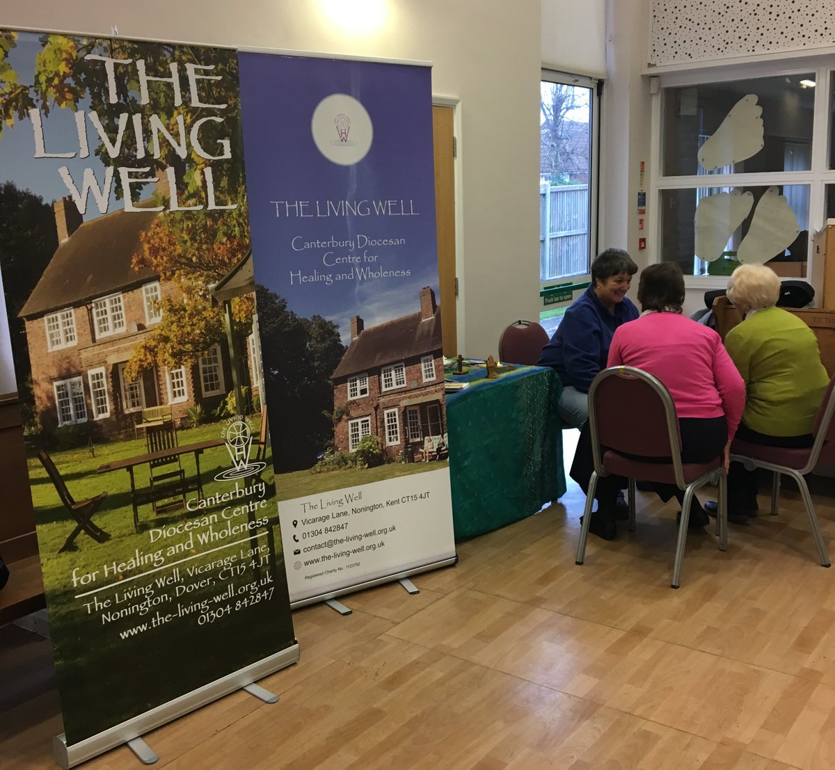 CanterburyDio's tweet photo. The team from The Living Well Nonington are here to offer prayer support as we discuss some serious issues The Living Well - Nonington #safeguardingconference #thelivingwellnonington #prayersupport https://t.co/pCOpwBADMj