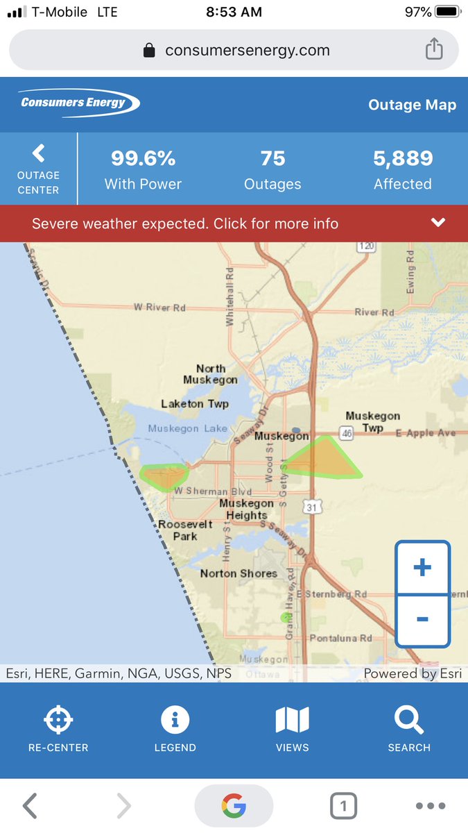 Luke Stier On Twitter A Couple Of Power Outages Right Now 1 700 Without Power In 2 Areas Of Muskegon Restoration Around Noon 800 Without Power Near Sparta Restoration At 3pm Woodtv Https T Co Cpdth5kd25