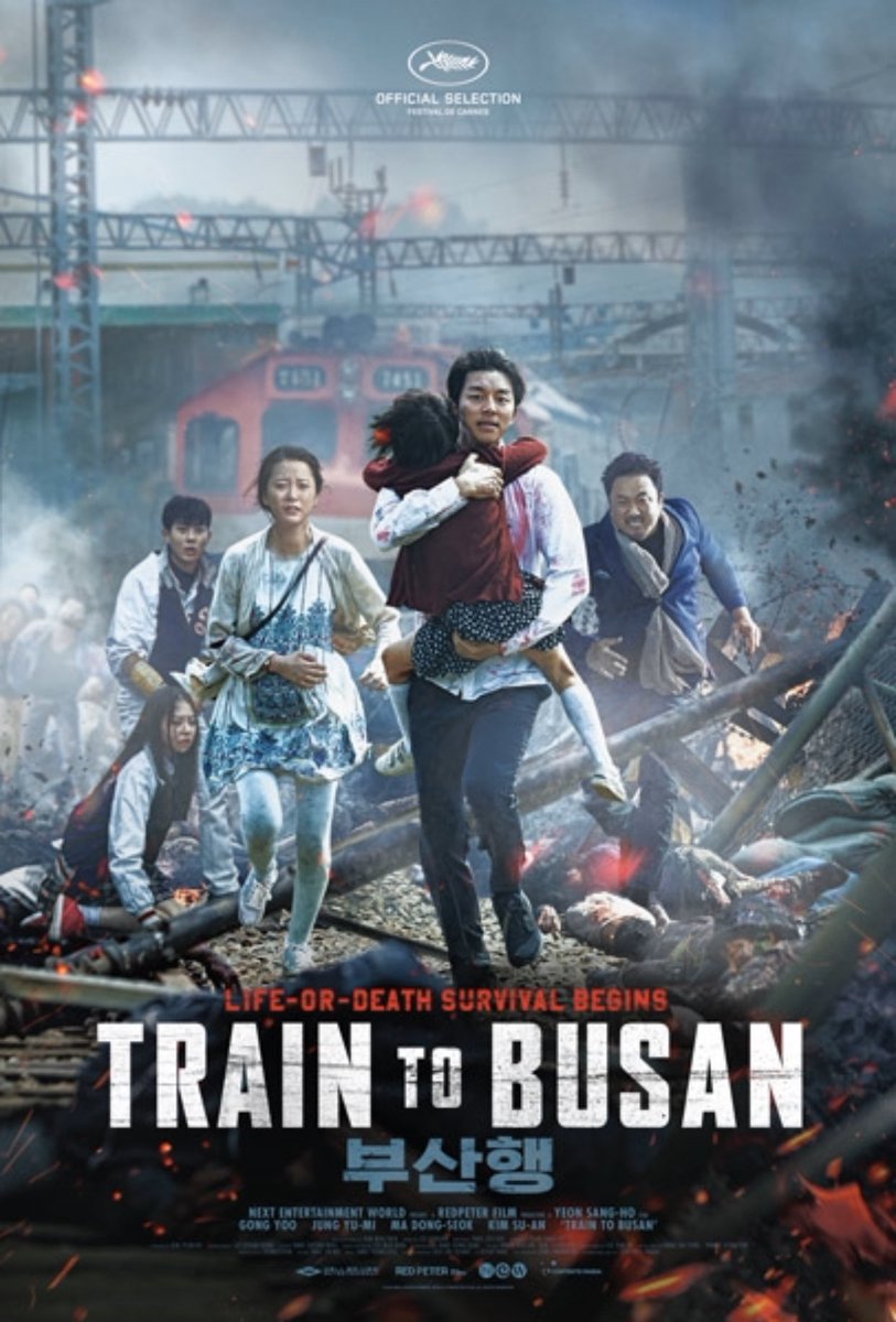 54. Train to Busan (2016)Heartstopping and unrelenting Korean zombie epic as a man tries desperately to keep him and his daughter alive as an undead outbreak strikes whilst on their train journey to from Seoul to Busan