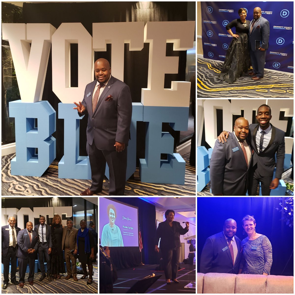 workwithyouga's tweet photo. I had an absolute, amazing time last night at the Gwinnett County Bluetopia Gala! #YearOfTheWin #Bluetopia #GwinnettDems ##Wilson4CountyCommissioner https://t.co/0GssXuE8pD