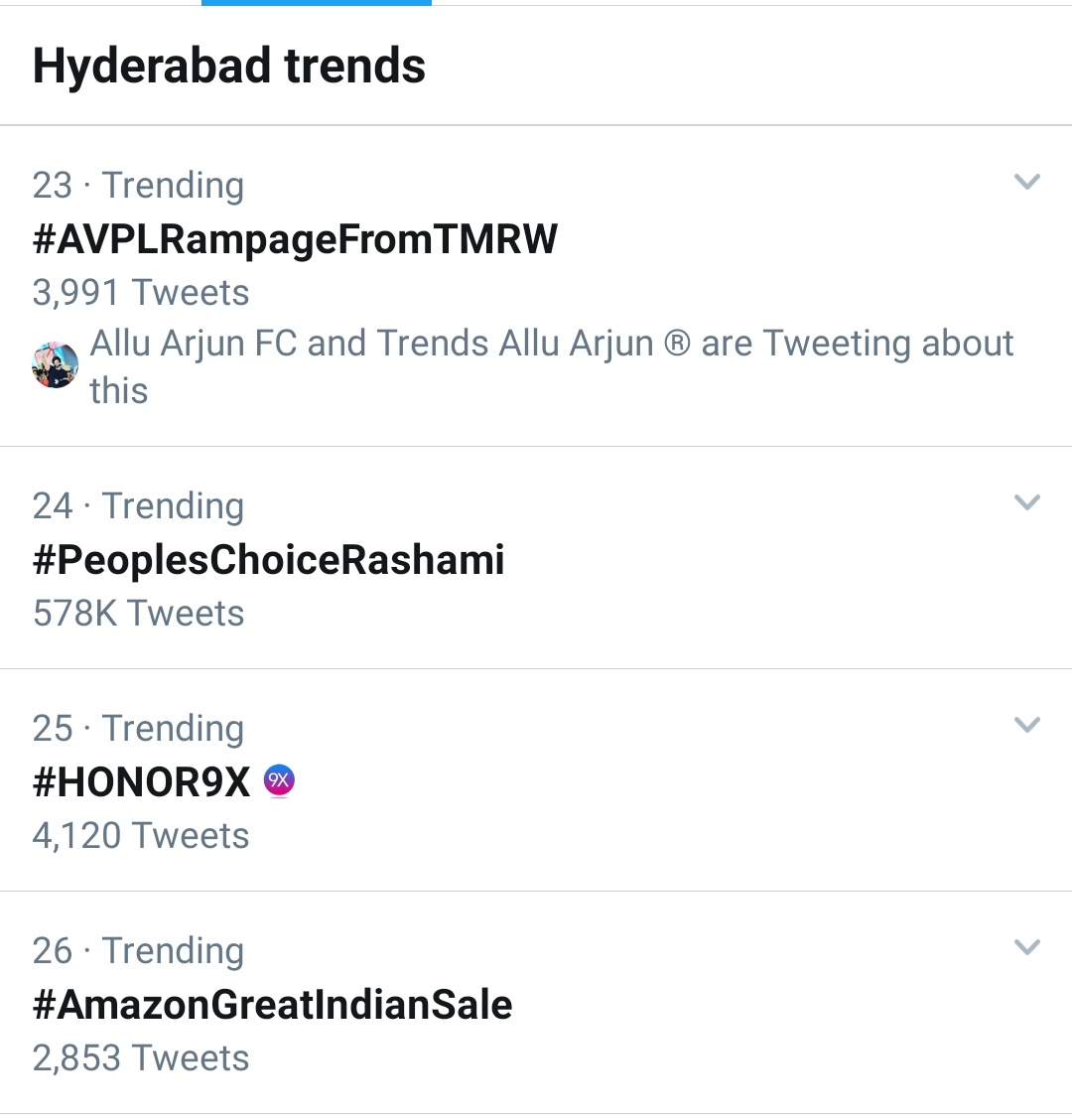 #AVPLRampageFromTMRW
Our Two Tags Now Trending Both India and Hyderabad Trends 

#AlaVaikunthapurramuloo 
#AVPLFromTomorrow
