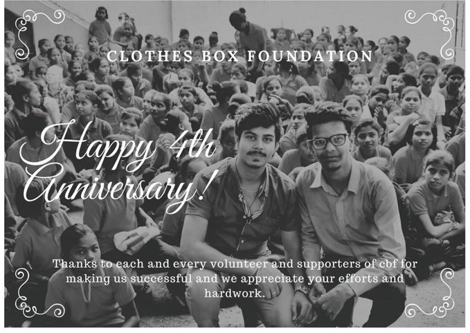 imdastur7's tweet photo. Cheers to 4 years!!
Congratulations to each and every volunteers and supporters of @clothes_box Nagpur. We appreciate efforts and hard work of everyone.
#everythreadcounts #cbf #ngo #nonprofit #volunteer #support #volunteering #community #volunteers https://t.co/ejs5co4NP2