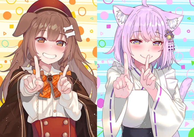 ふたりを越えてゆけ♪ #できたてころね #絵かゆ 