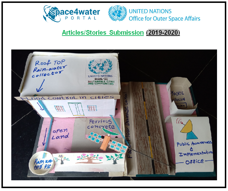 Space4Water (#UNOOSA): Satellite Application based Flood Control Mechanism for Cities has successfully submitted. Thanks to @UNOOSA