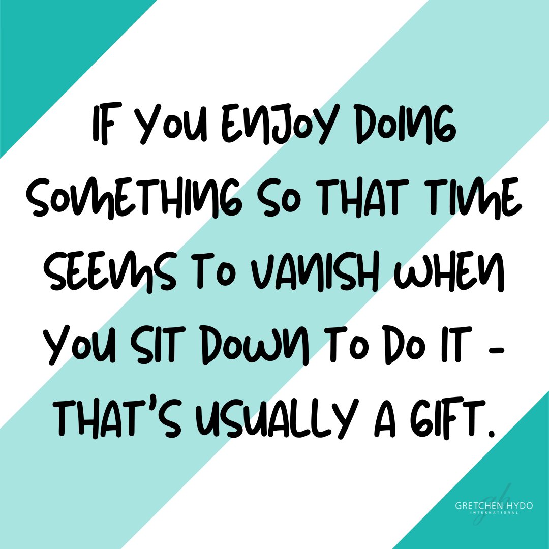 GretchenHydo's tweet photo. If certain things come easier to you than to others, if you enjoy doing something so that time seems to vanish when you sit down to do it – that's usually a gift. And if you have a gift, no matter how big or how small, you have a responsibility to use it. https://t.co/RYRL3TSyn5