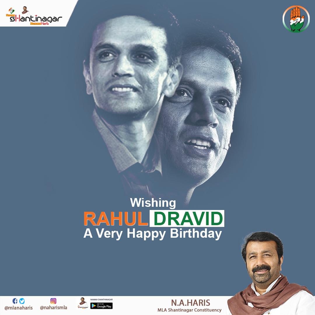 Wishing Mr Rahul Dravid a very Happy Birthday 