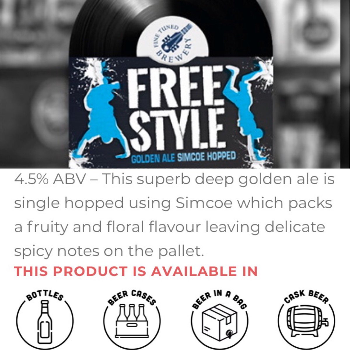 So here we are.. #showcasing our #freestyle #ale - available in bottles, box in bag or cask.. a deep #goldenale with fruit &amp; floral tones.. Made in #Somerton #Somerset