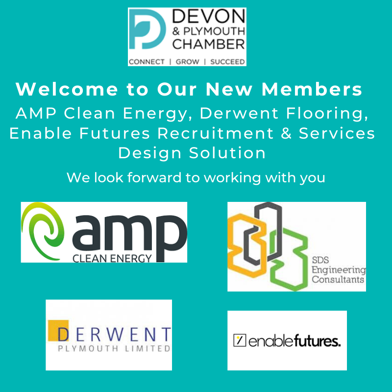Chamber_Devon's tweet photo. Welcome to our new members this week @ampcleanenergy  #Derwent #enablefutures @SDSolutionUK https://t.co/pgm3wP93DV