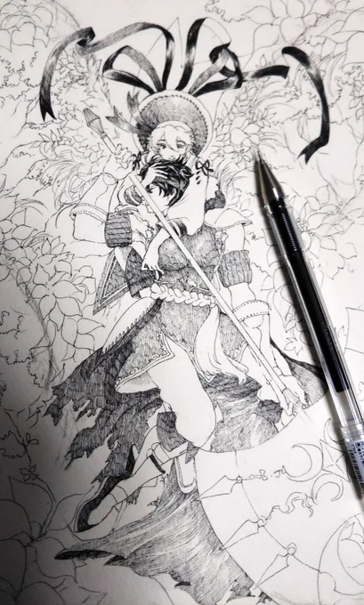 描き込んでます。ひたすら楽しいです…! 