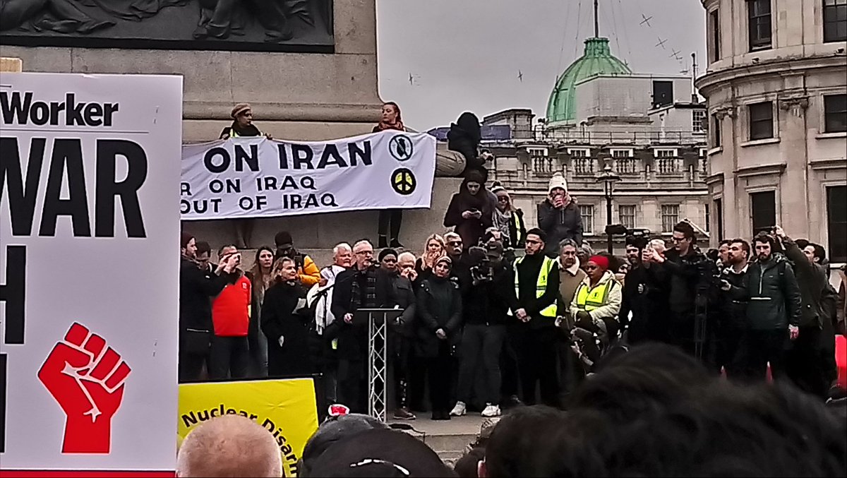Corbyn now complaining a possible UK/US trade deal. If you have any idea what this has to do with conflict in the Middle East I'm all ears.