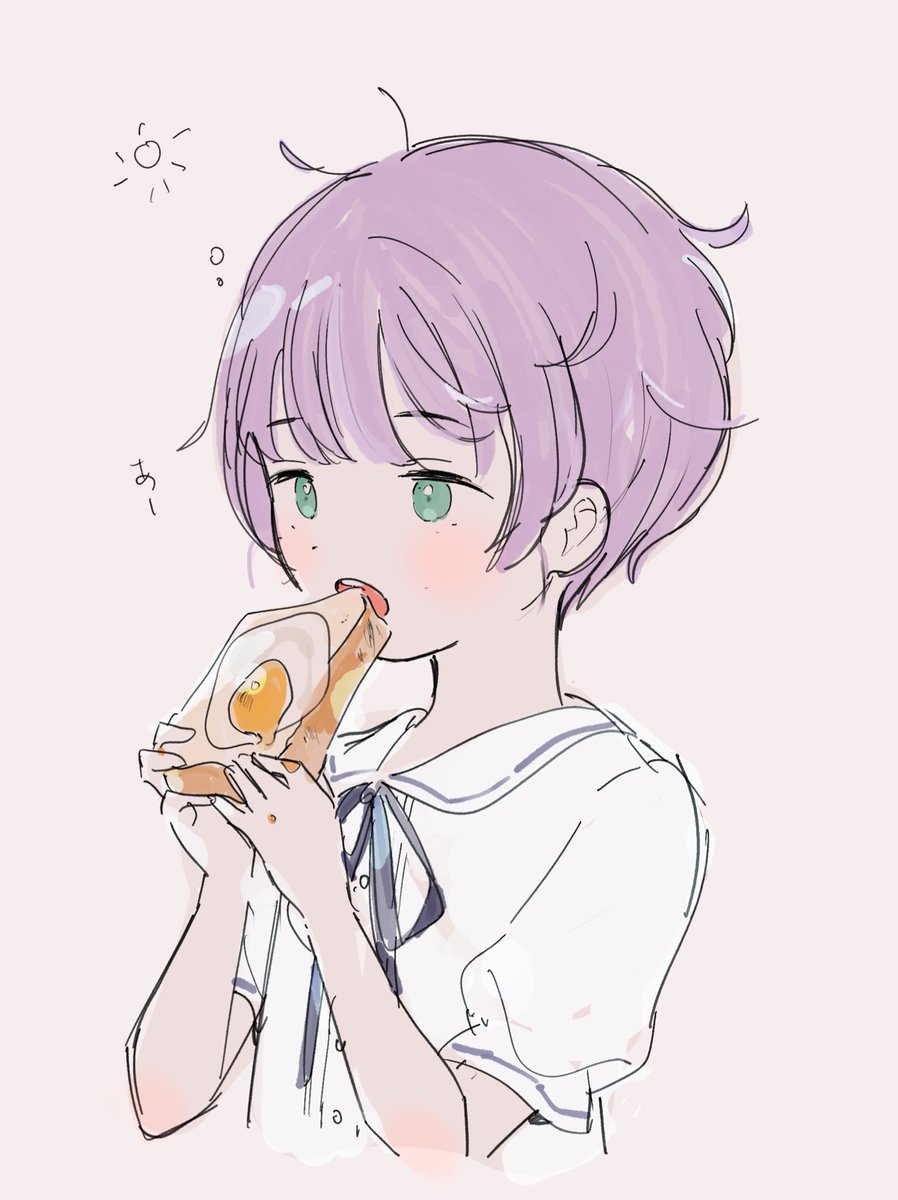 「ゲームやりすぎた翌朝  #もちひよあーと 」|みやしろ🍰1巻3/27発売のイラスト