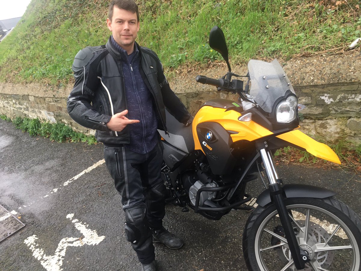 EpicAdamMoto's tweet photo. Who thinks I should ride this BMW GS650? 

You’ll hear my thoughts on this when I reach 650 subscribers. https://t.co/oeSfqMU5pE