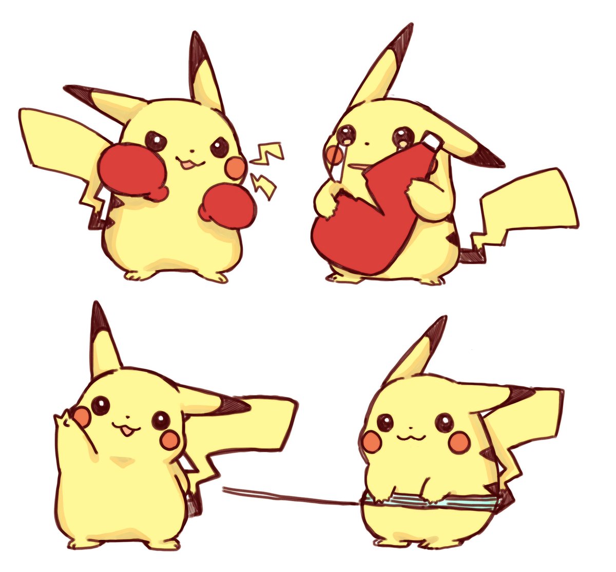 pikachu no humans pokemon (creature) white background :3 simple background ketchup bottle  illustration images