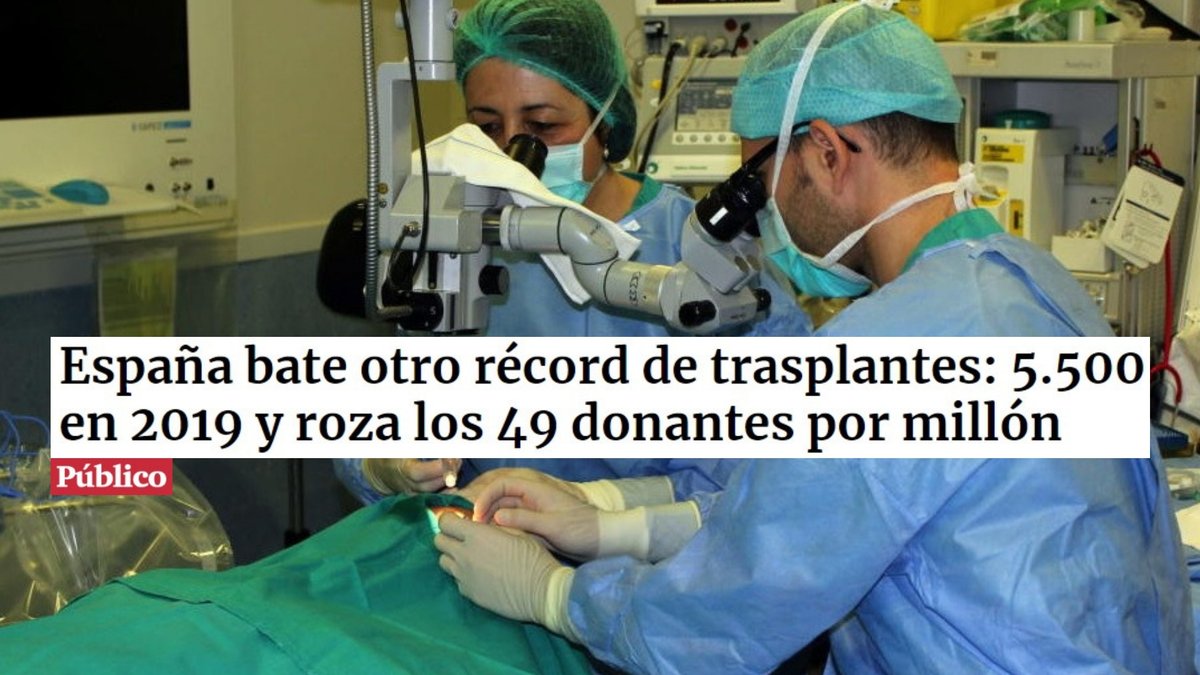 PabloIglesias's tweet photo. Gracias a la solidaridad de nuestra gente y al esfuerzo de nuestra sanidad pública, España es un referente en donación y transplante de órganos. 28 años como líder mundial. Orgullo.

Si aún no tenéis la Tarjeta de Donante, aquí os podéis informar: https://t.co/ZbMxaCzWgE https://t.co/PH0UNsOt9L