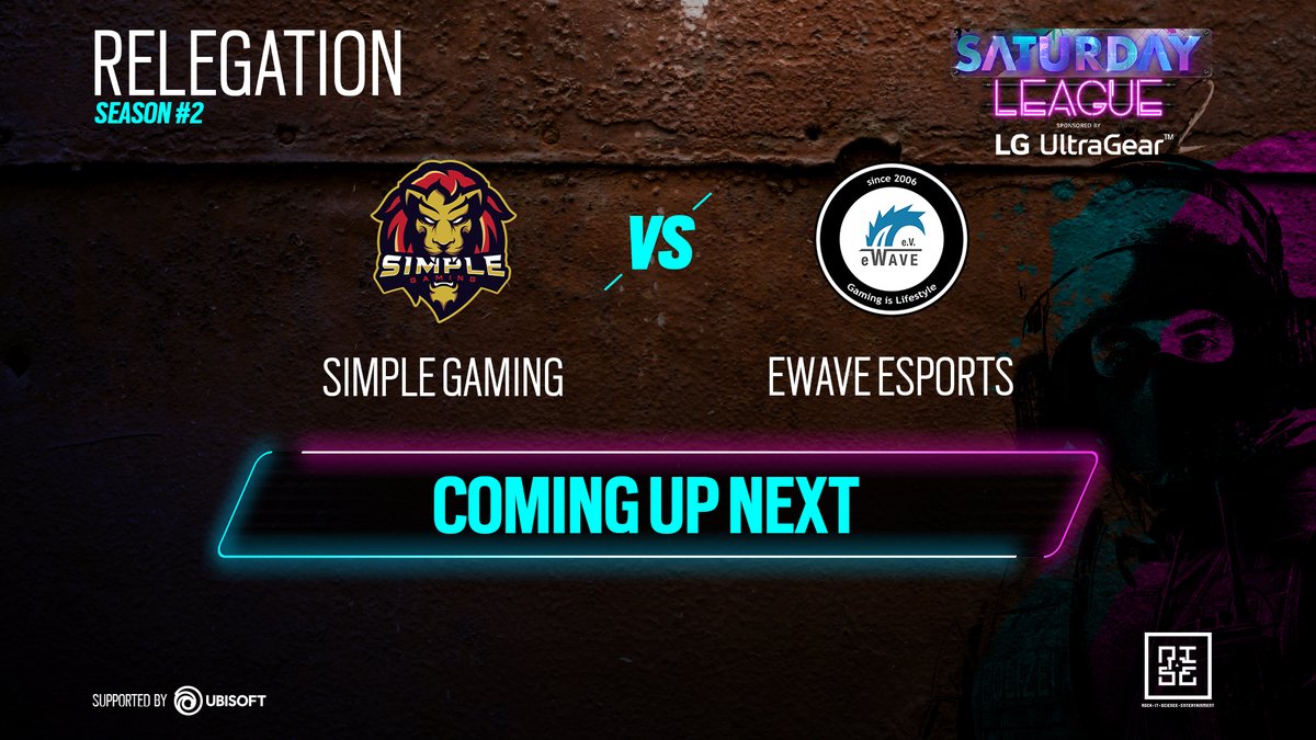 saturdayleague_'s tweet photo. LOS GEHT ES 📣
#ItsRelegationTime🥈#SimpleGaming vs 🥉@ewave.esports sind jetzt live und müssen zeigen wer der Bessere ist.
📺Twitch: https://t.co/EgpanyJq5s
📺YouTube: https://t.co/oOZ0aLV5RB
📺Mixer: https://t.co/lOlWiILwgf
📺Facebook: https://t.co/yfhxsyrELx https://t.co/3ApXgOwXwS