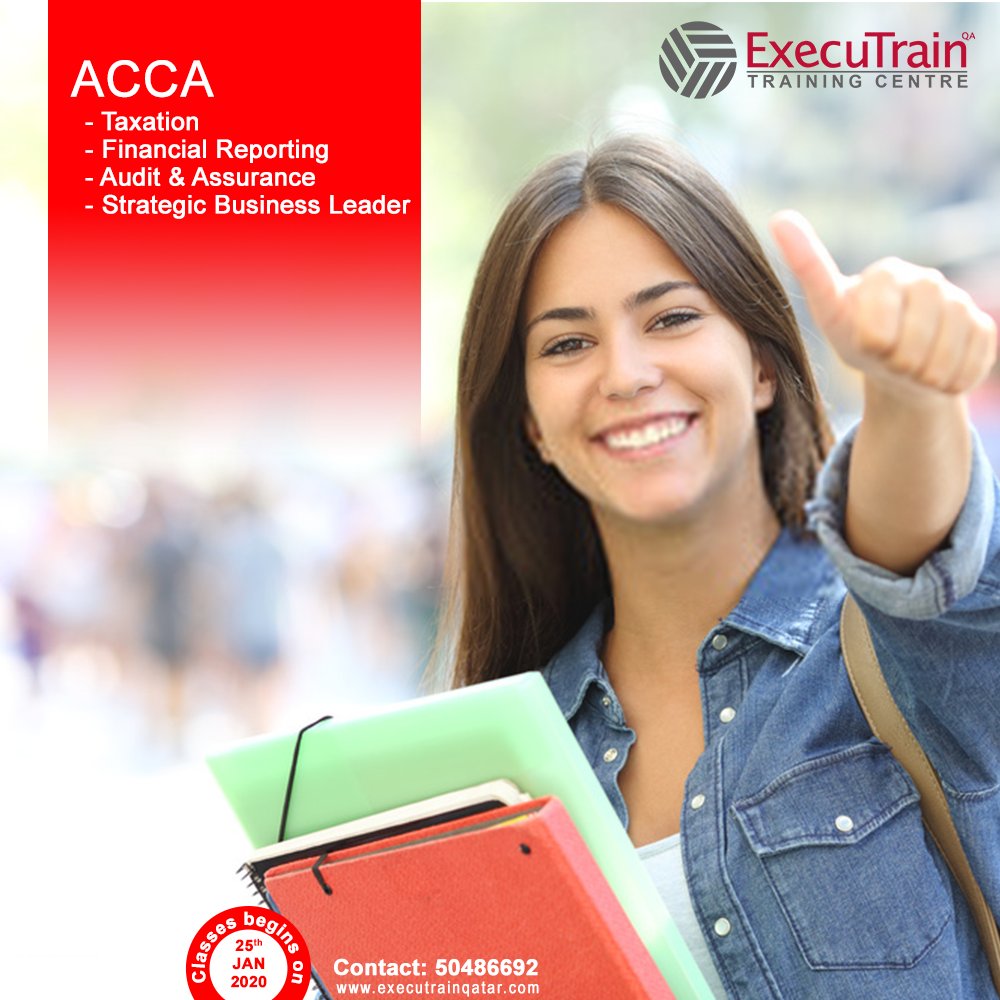 EXECUTRAINQATAR's tweet photo. Enrollments are open now for 
ACCA TX (F6), FR (F7), AA (F8) &amp; SBL (P1)
Batch starting on 25th January 2020
for June 2020 Exams
Call or Whatsapp: 50486692
https://t.co/oBJqOB0cDk
#ACCA #taxation #financial #reporting #audit #assurance #strategic #business #executrain #doha #qatar https://t.co/beeHDGzuvg