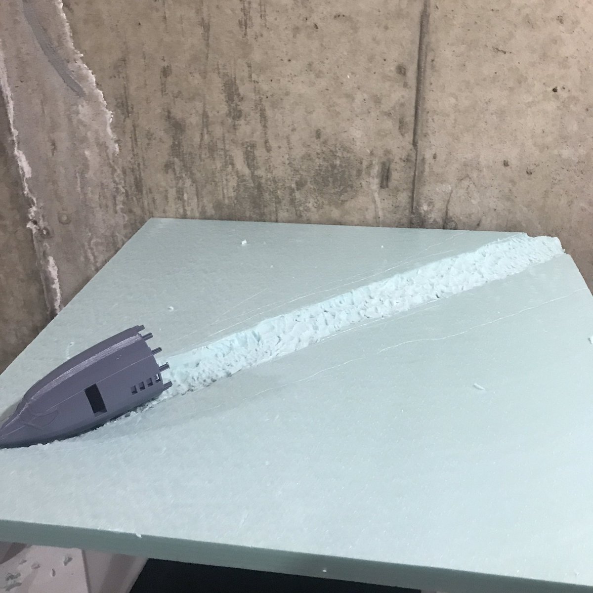 DND_3D's tweet photo. Working on a crash site #diorama for #outbreakundead mixing #styrofoam  and #3dprinting! Happy with the results so far! #crafting #gaming #tabletopgames #tabletopgaming #3Dprinted https://t.co/9SgXQezh2z
