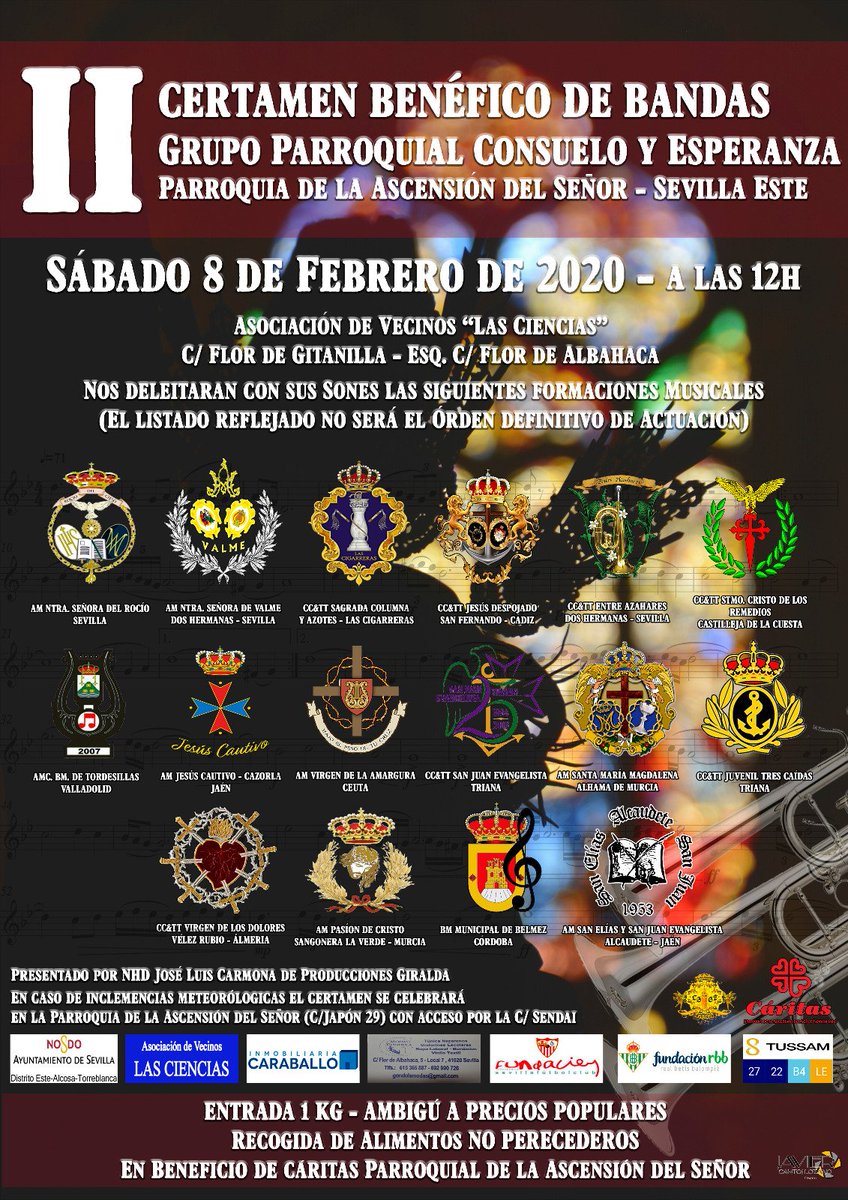 PasiondeCris's tweet photo. Ya esta cerrado el cartel para el certamen venefico del dia 8 de Febrero en Sevilla, esperando el dia con ilusión. https://t.co/I944aoRT1w