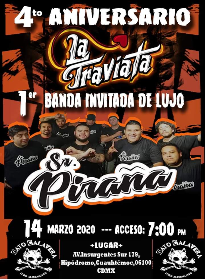 habitantesdrock's tweet photo. 4to. Aniversario de @latraviataoficial con el 1er invitado de super lujo @SrPiraña https://t.co/ONTP0mtqoX