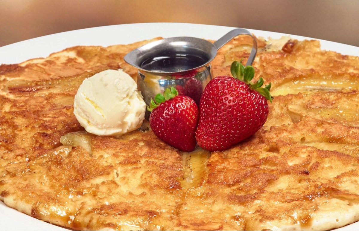 hashhousenj's tweet photo. Have you tried out our Brown Sugar Banana Flapjack? Irresistible! #flapjack #pancake #brunch #hashhouse https://t.co/dumUBqtbC5