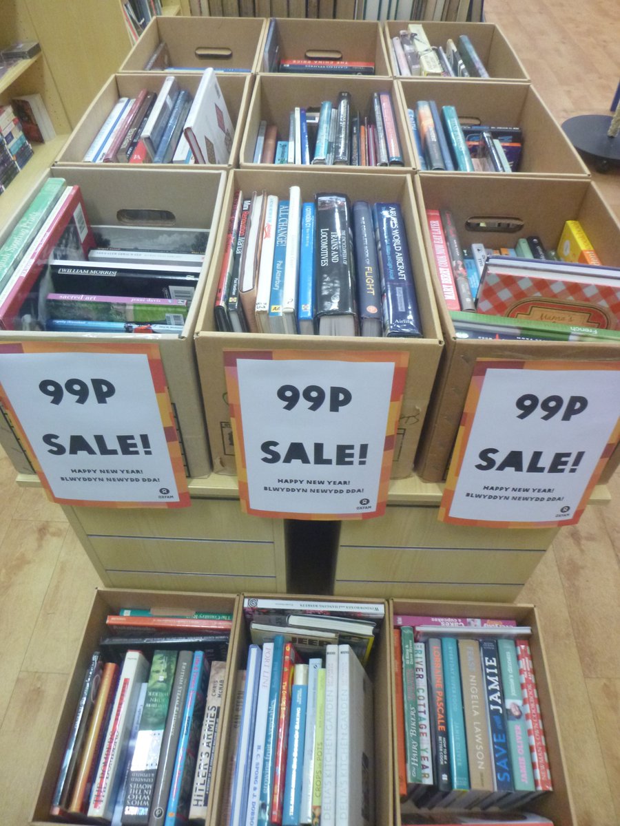 OxfamCastleSt's tweet image. We have our all-year-round 99p shelves, but at the moment we also have LOADS of boxes of 99p books... and #MysteryLibrary boxes of books that work out at 50p a book!!
#Books #Bargains #FoundInOxfam