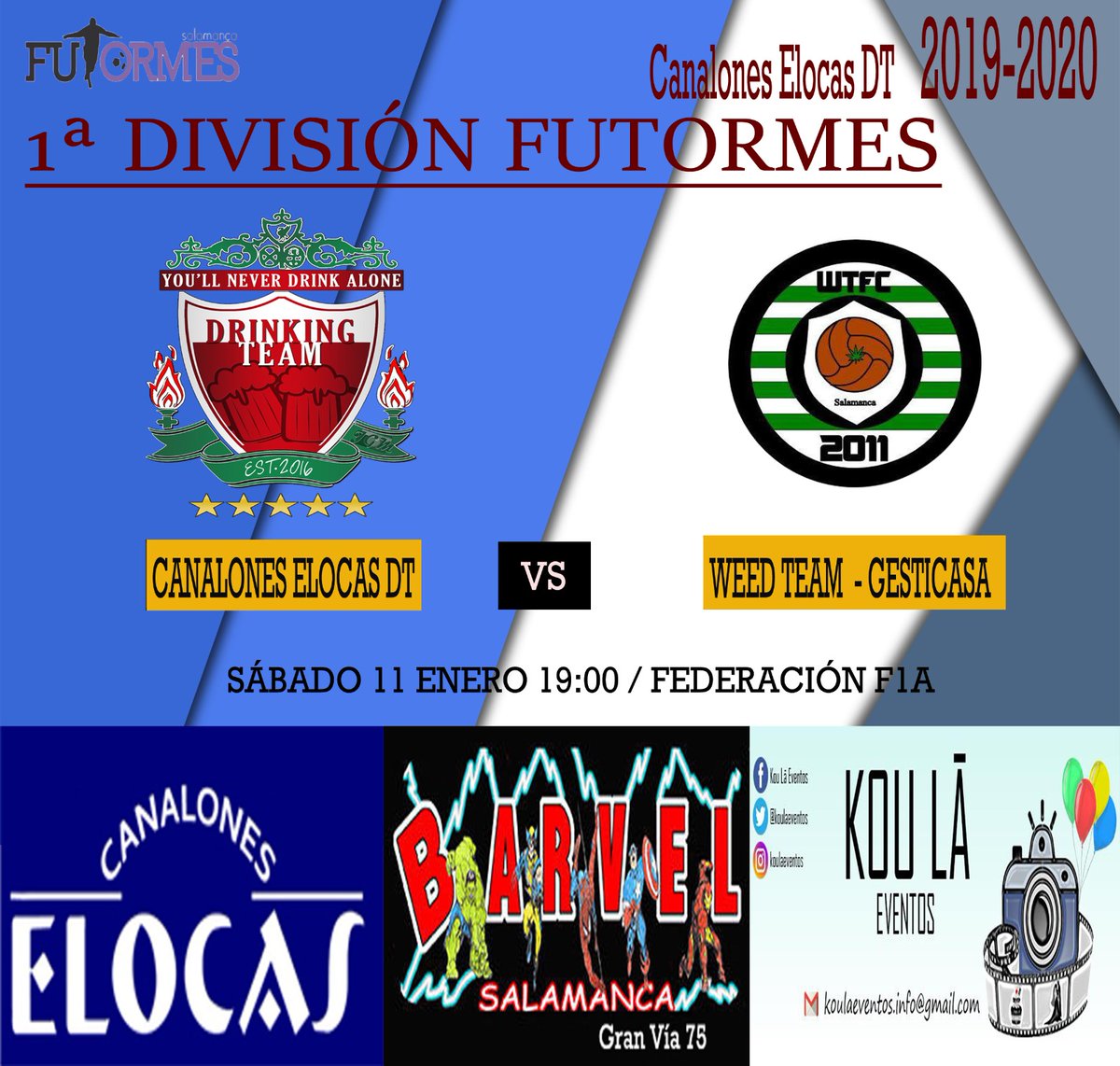 CanElocasDT's tweet photo. ¡Se acabaron las vacaciones, toca volver a la competición!

Hoy, sábado a las 19 horas en los Campos de la Federación, nos enfrentamos al @weedteamfc. Equipo que acostumbra a ocupar los puestos altos de la clasificación. #VamosElocasDT https://t.co/hROSJKTVAy