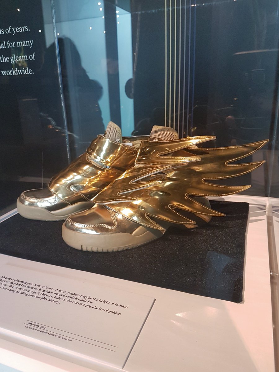 batashoemuseum @adidas Hermes! These were one of my favourite pairs of shoes  in the whole museum Love the overt nod to mythology!