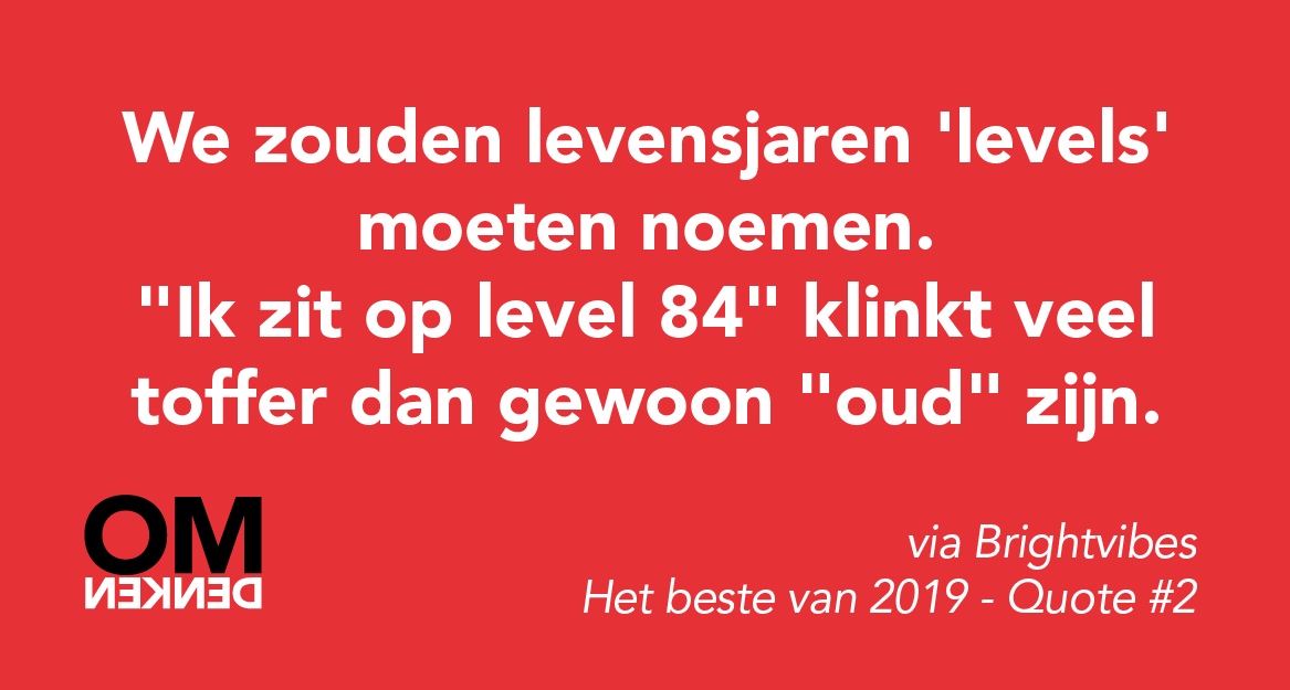 Zoals altijd beginnen we ook 2020 weer met het beste van vorig jaar. De 10 meest gewaardeerde spreuken en de 10 meest gelezen omdenkverhalen komen langs. #omdenken