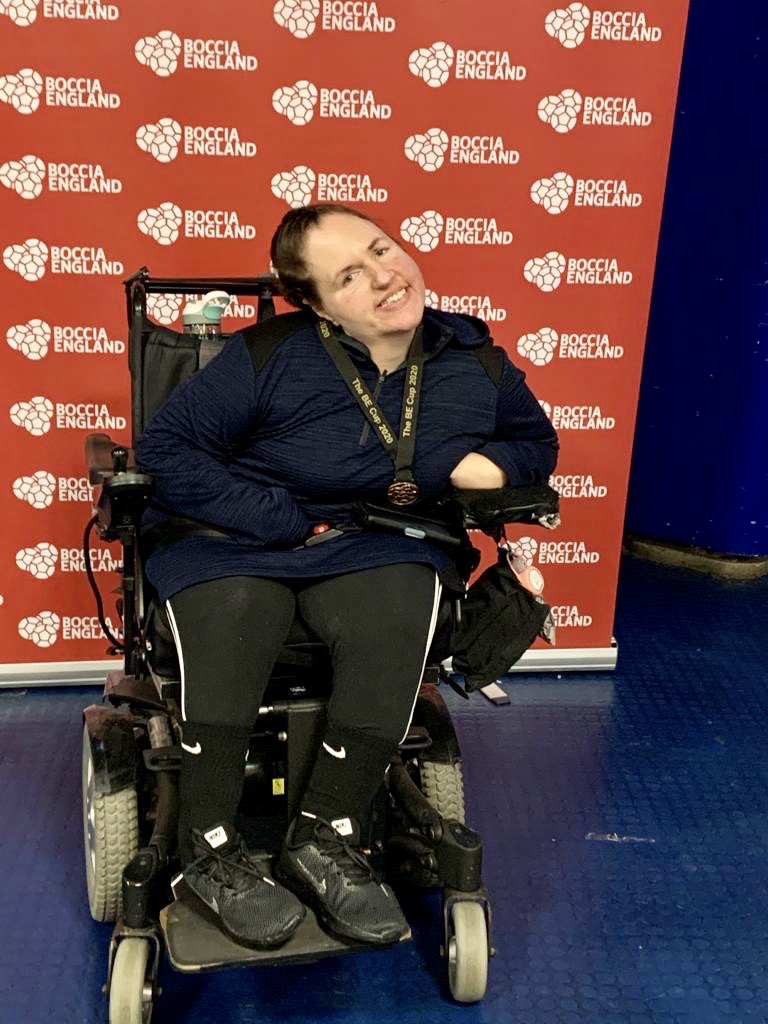 gemoore83's tweet photo. Finished at the #becup which is the elite #boccia competition. Had players in my group that have played for the England squad. My goal was to win at least one out of my three matches today, which I did. I got the bronze medal 🥉I’ve definitely improved, which is the main thing! https://t.co/pSNQUgLoo7