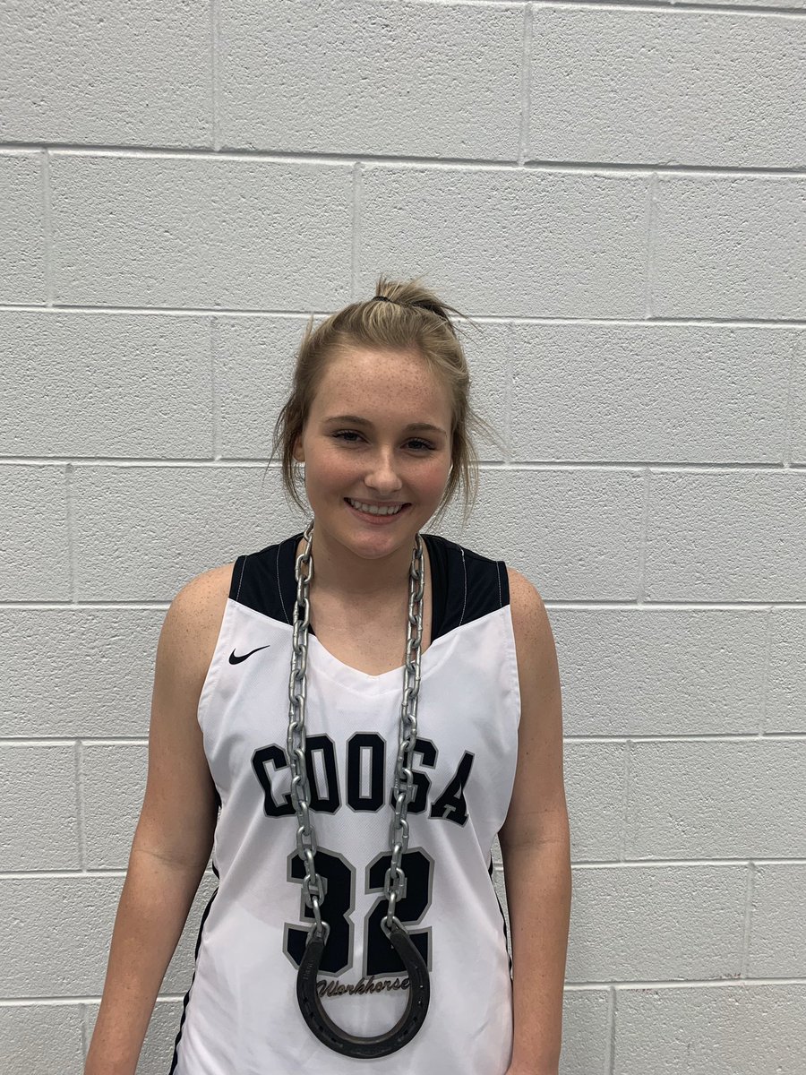 Congrats  to Maddie Shell for being named Workhorse player of the game last night! Maddie didn’t back down from a tough task last night having to guard one of the best players in the region!! Good job Maddie! #CUsSoar #BreakTheChain