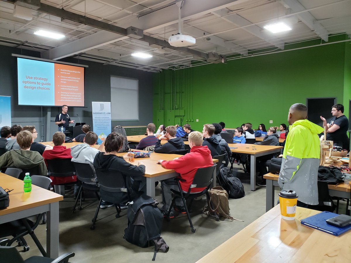 FRC5010's tweet photo. Thank You @Indiana_IoT for providing us with meeting space while @FishersSpeech hosts their major competition at Fishers HS today!
Thanks for helping us impact the next generation. #LoveFishers
@HSESchools @UrbanJason https://t.co/xiVgb9sVBE