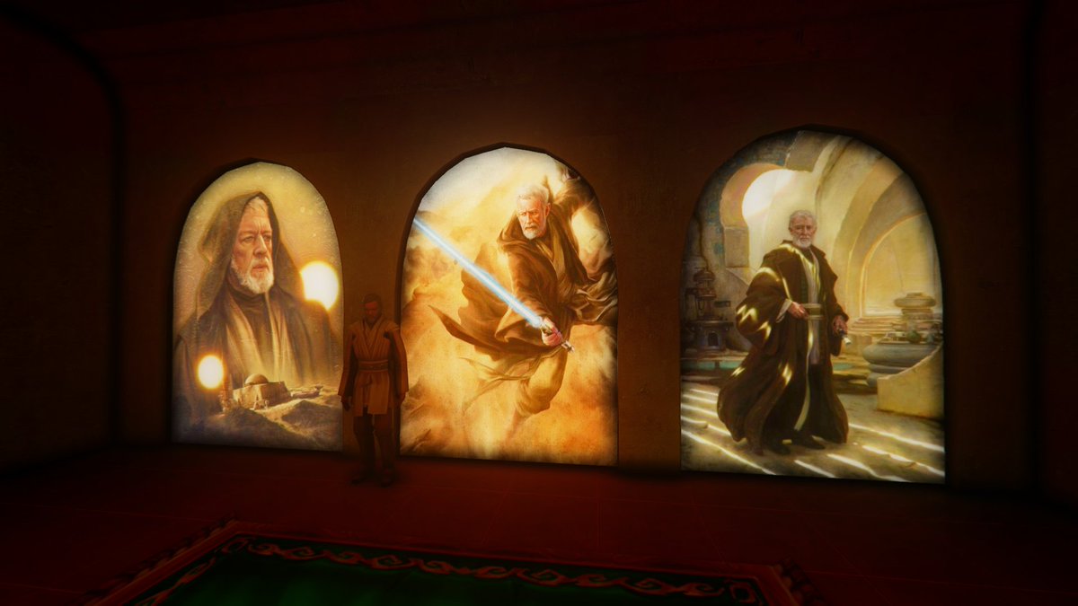 anarchyarcade's tweet photo. So I was #worldbuilding a basement and wanted an #artgallery gallery to house all the awesome artwork I look at on @Pinterest. So I threw this together yesterday, but then realized I had 3D models of most of the characters in the artwork. #artception #screenshotsaturday #indiedev https://t.co/pFV5XUc9HX