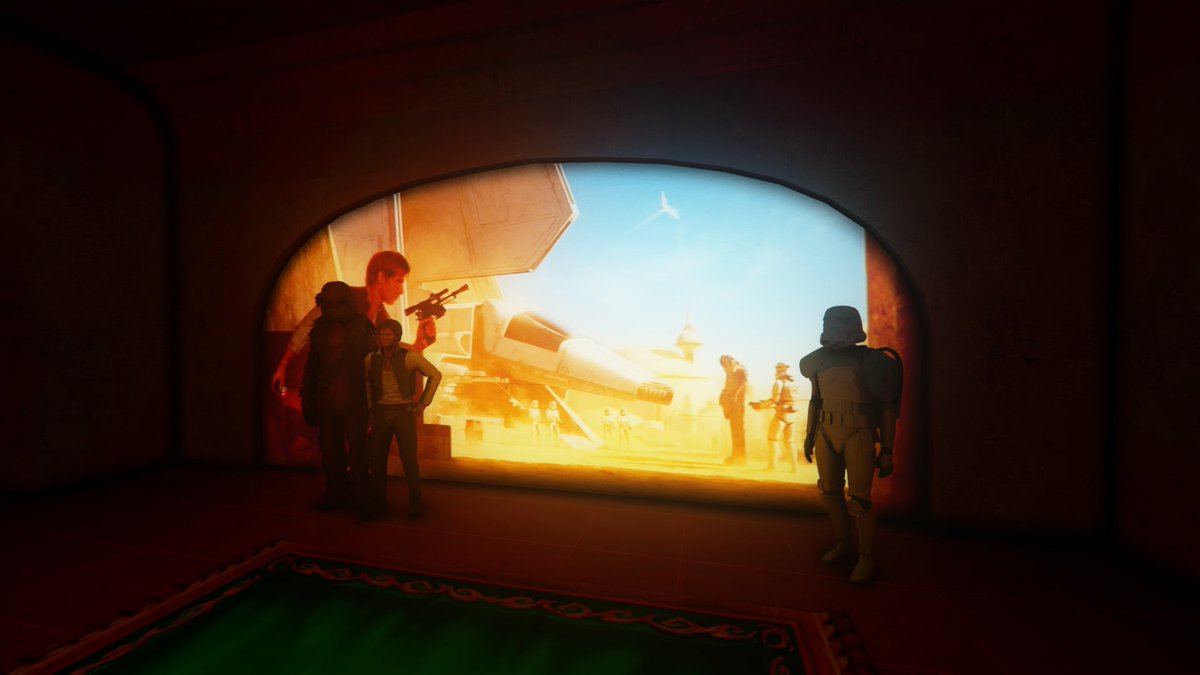 anarchyarcade's tweet photo. So I was #worldbuilding a basement and wanted an #artgallery gallery to house all the awesome artwork I look at on @Pinterest. So I threw this together yesterday, but then realized I had 3D models of most of the characters in the artwork. #artception #screenshotsaturday #indiedev https://t.co/pFV5XUc9HX
