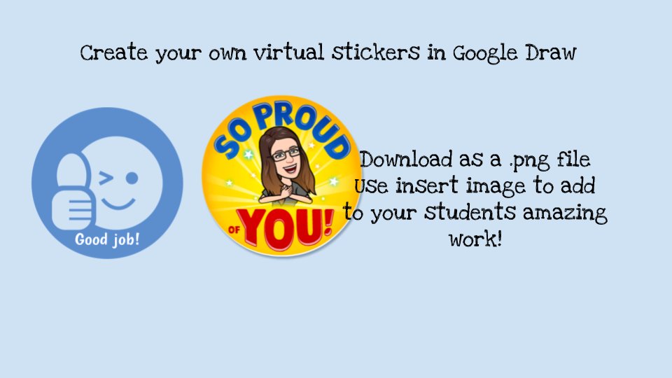 alicekeeler's tweet photo. Use Google Draw to create virtual stickers. @trukzgirl  https://t.co/5kQpiXPdWx  #googleEDU