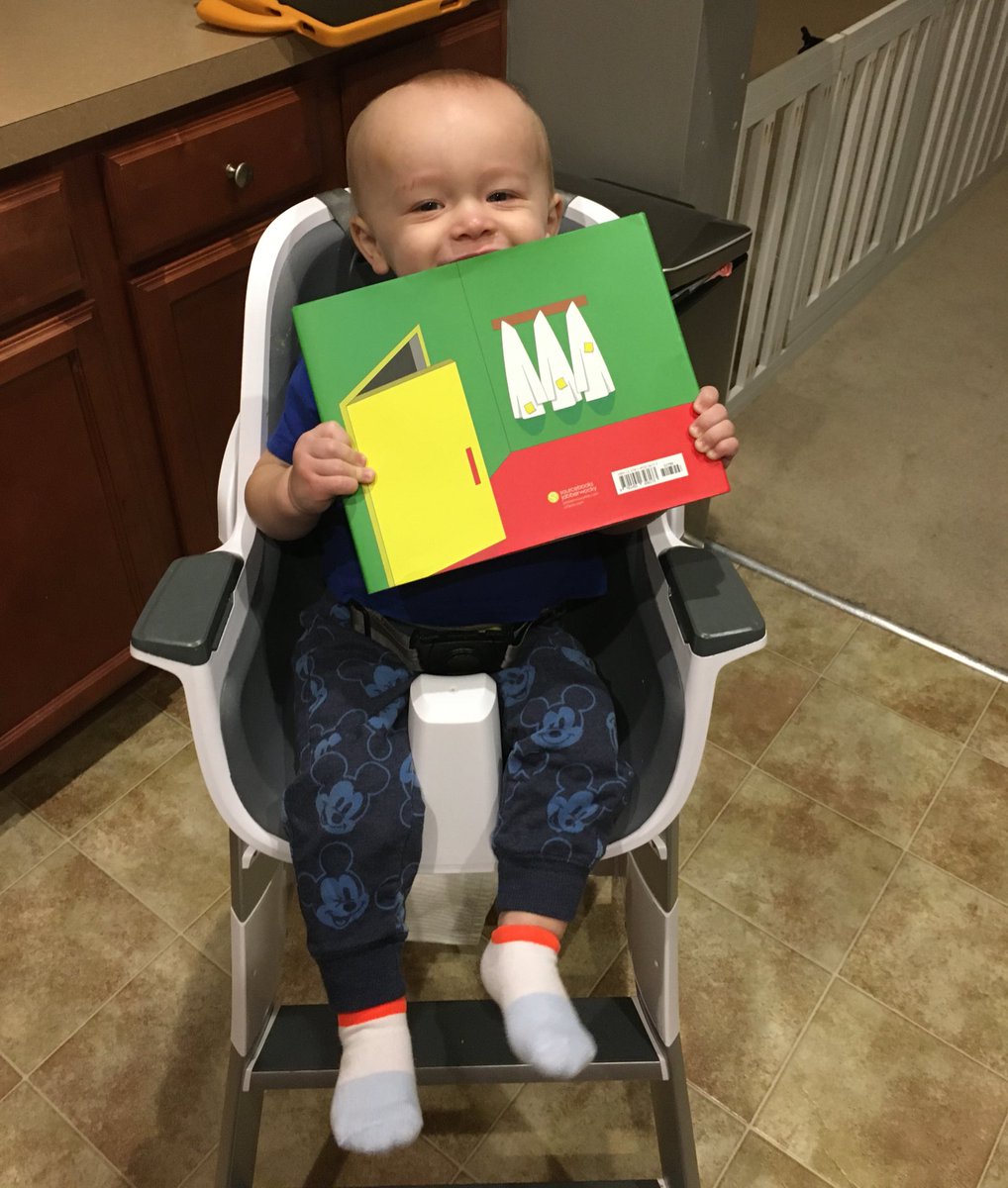morgan_morris99's tweet photo. Here’s some pics of my baby brother w/ his book bc he won’t let go of it today and I had to share the cuteness https://t.co/mQO4RZ0j4A