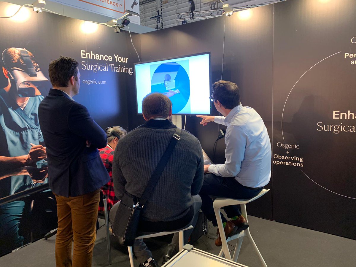 osgenic's tweet photo. The last three days were quite hectic as we were demoing our solution at #Lääkäri2020. We thank you all who visited us for the good discussions and feedback. We also thank our partner @varjodotcom for delivering the experience in human eye resolution! #ForSaferSurgery https://t.co/BbNZQCRedO