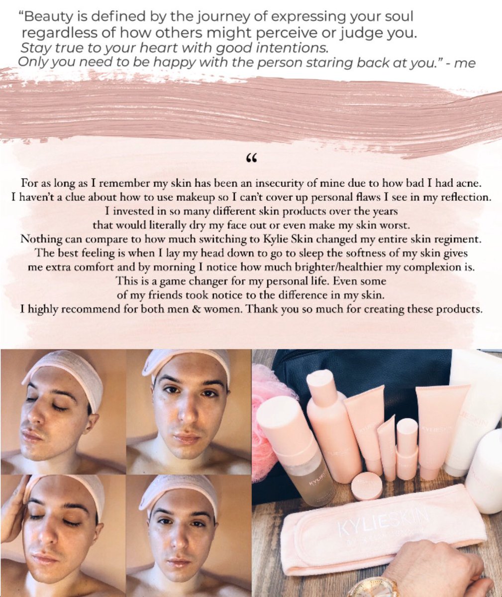 PaulTravis_'s tweet photo. Happy Saturday! I wanted to give an update since switching to @kylieskin for my skin care needs. Absolutely one of the best decisions I’ve ever made. I shared below why. #KUWTK 💕💎 “New Year, Fresh Skin with #KylieSkin.” Have a great day everyone! 💖 https://t.co/JuO2RWHqT0