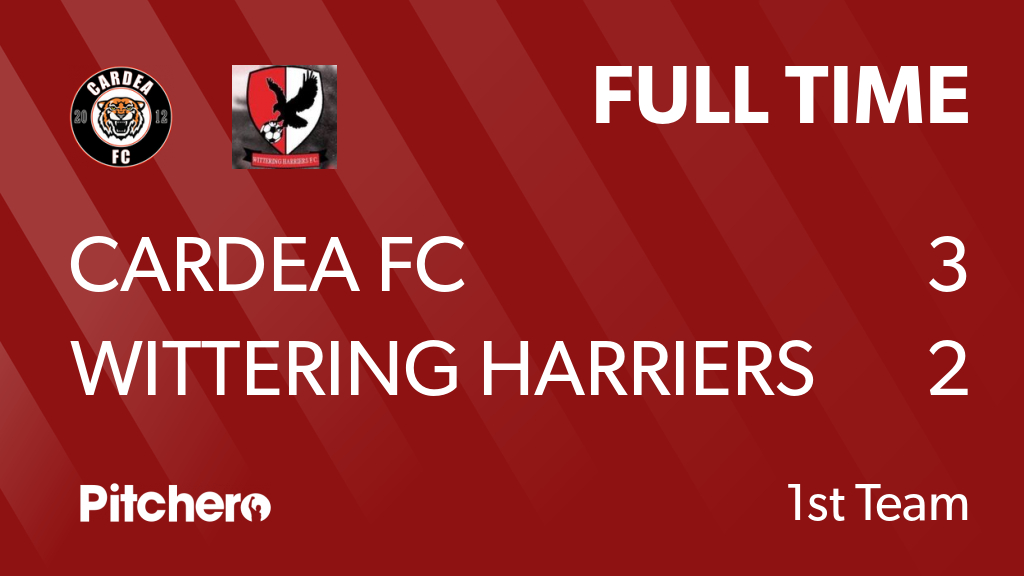StanCardeaSFC's tweet photo. FULL TIME: Cardea FC 3 - 2 Wittering Harriers FC
#CARWIT #Pitchero
https://t.co/OmuA4gm91o https://t.co/MkX7TrDPs7