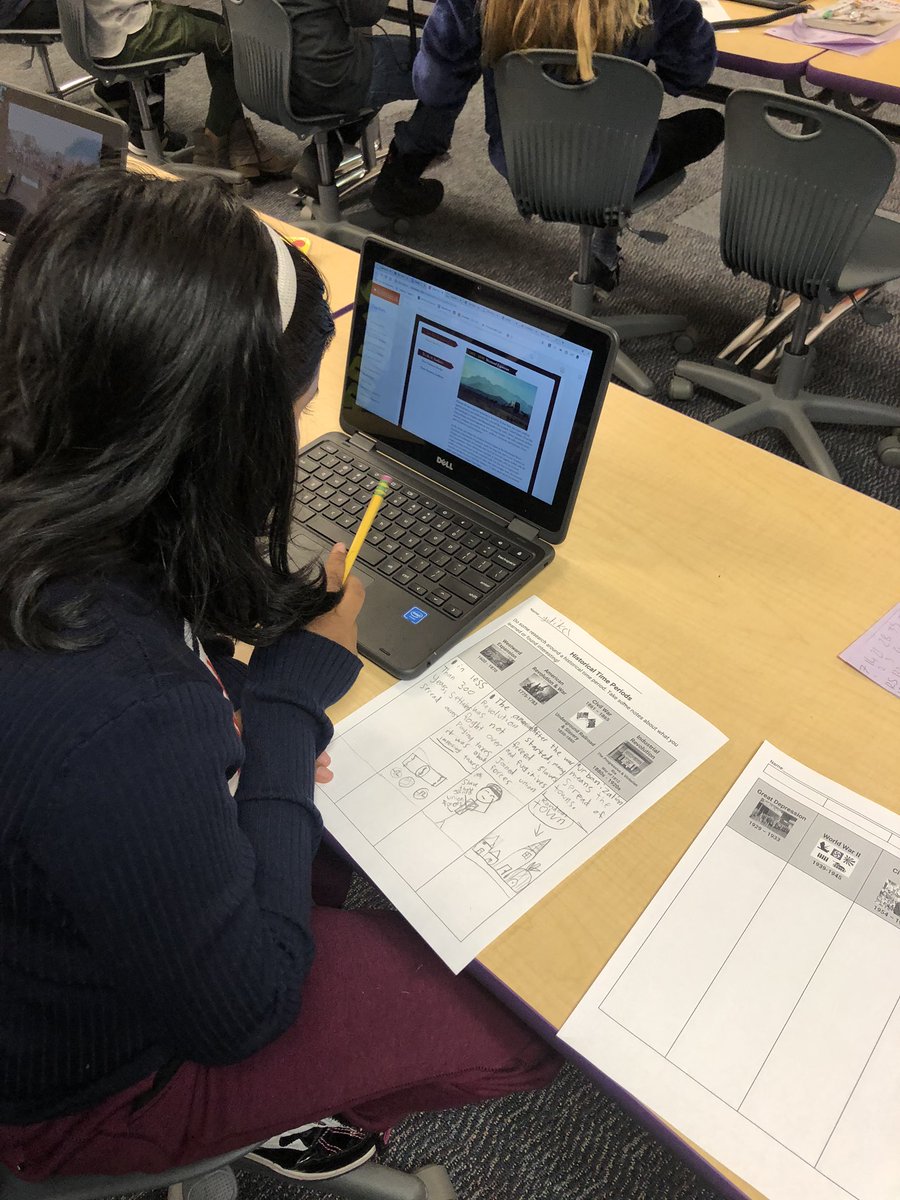 AdaFHPS's tweet photo. 4th graders are building background knowledge on different time periods in history as they start their new unit. They will soon be working in book club groups. They are engaged learners for sure! #AdaReads #Rangerstrongallyearlong https://t.co/a5dVeoiYaG