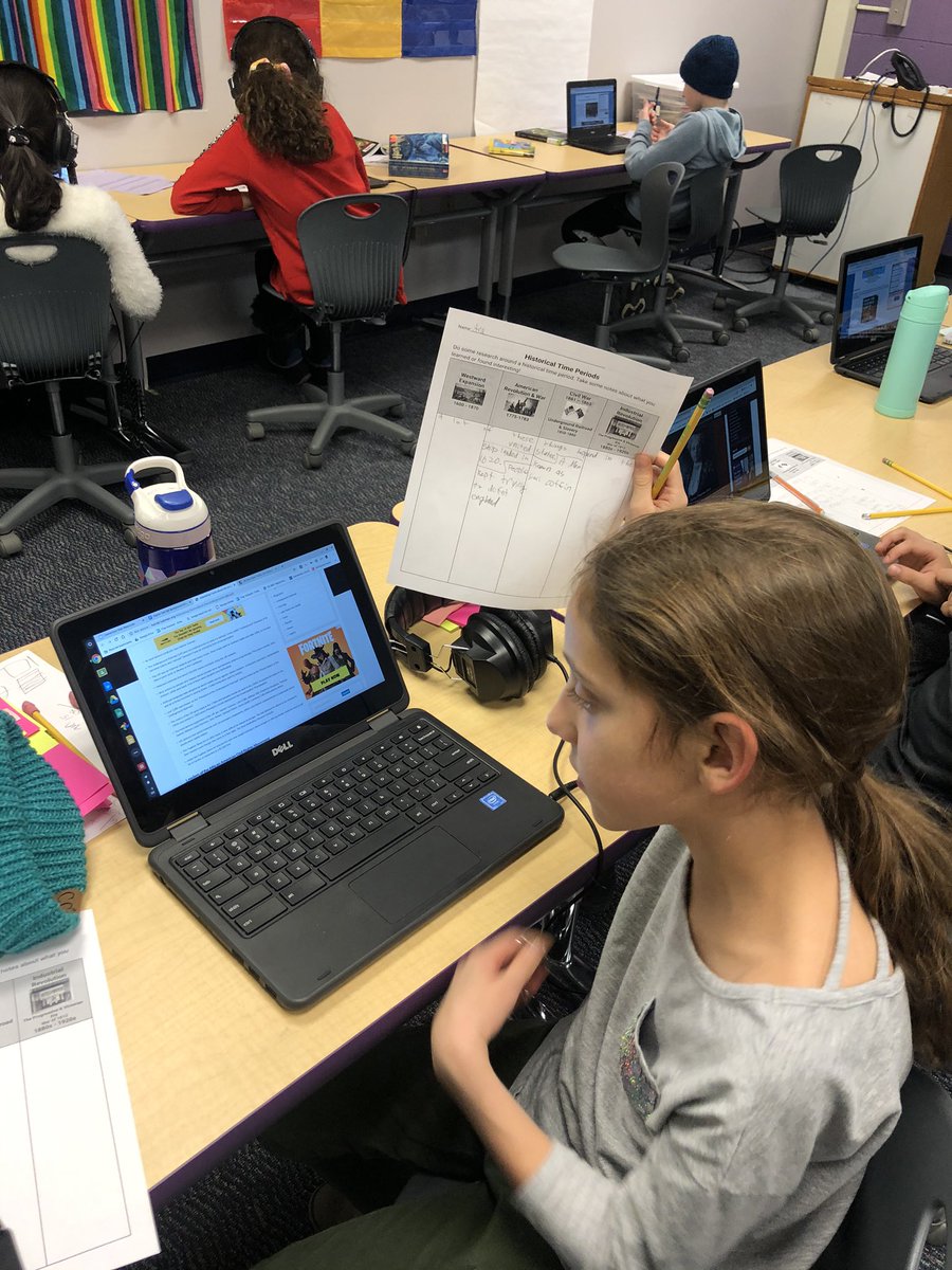 AdaFHPS's tweet photo. 4th graders are building background knowledge on different time periods in history as they start their new unit. They will soon be working in book club groups. They are engaged learners for sure! #AdaReads #Rangerstrongallyearlong https://t.co/a5dVeoiYaG