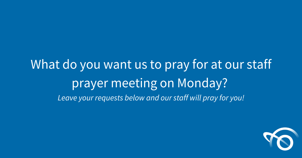 WitnessToAll's tweet photo. Let's end #QuestionWeek looking outwardly: What do you want us to pray for at our staff prayer meeting on Monday? Leave your requests below and our staff will pray for you!

#WitnessToAll #evangelism #God #Bible #prayer https://t.co/d9JD0ds4Hl