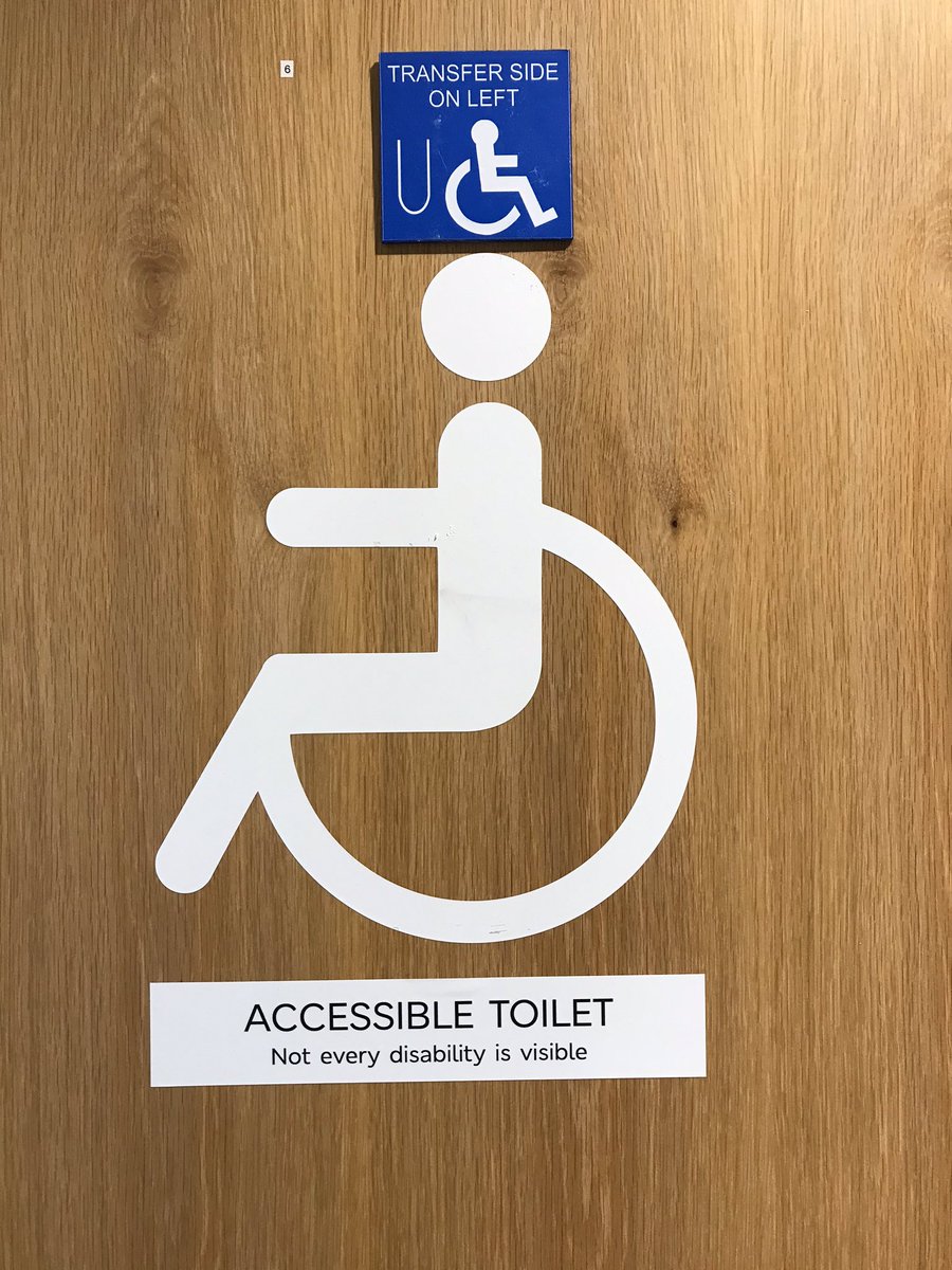 I saw this today at @marksandspencer Merry Hill. Just a small note like that can make a difference! Fantastic! 🙌🏼#NotEveryDisabilityIsVisible