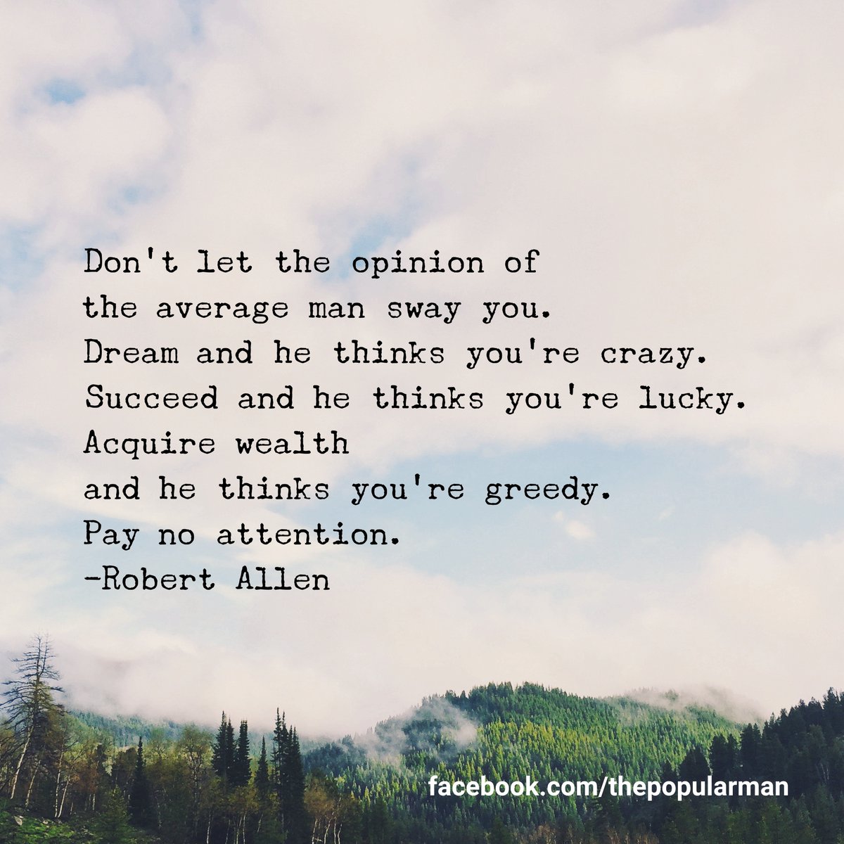 The_Popular_Man's tweet photo. For 2020, ignoring average people and doing your own thing is a superpower. https://t.co/tR1js674Jw