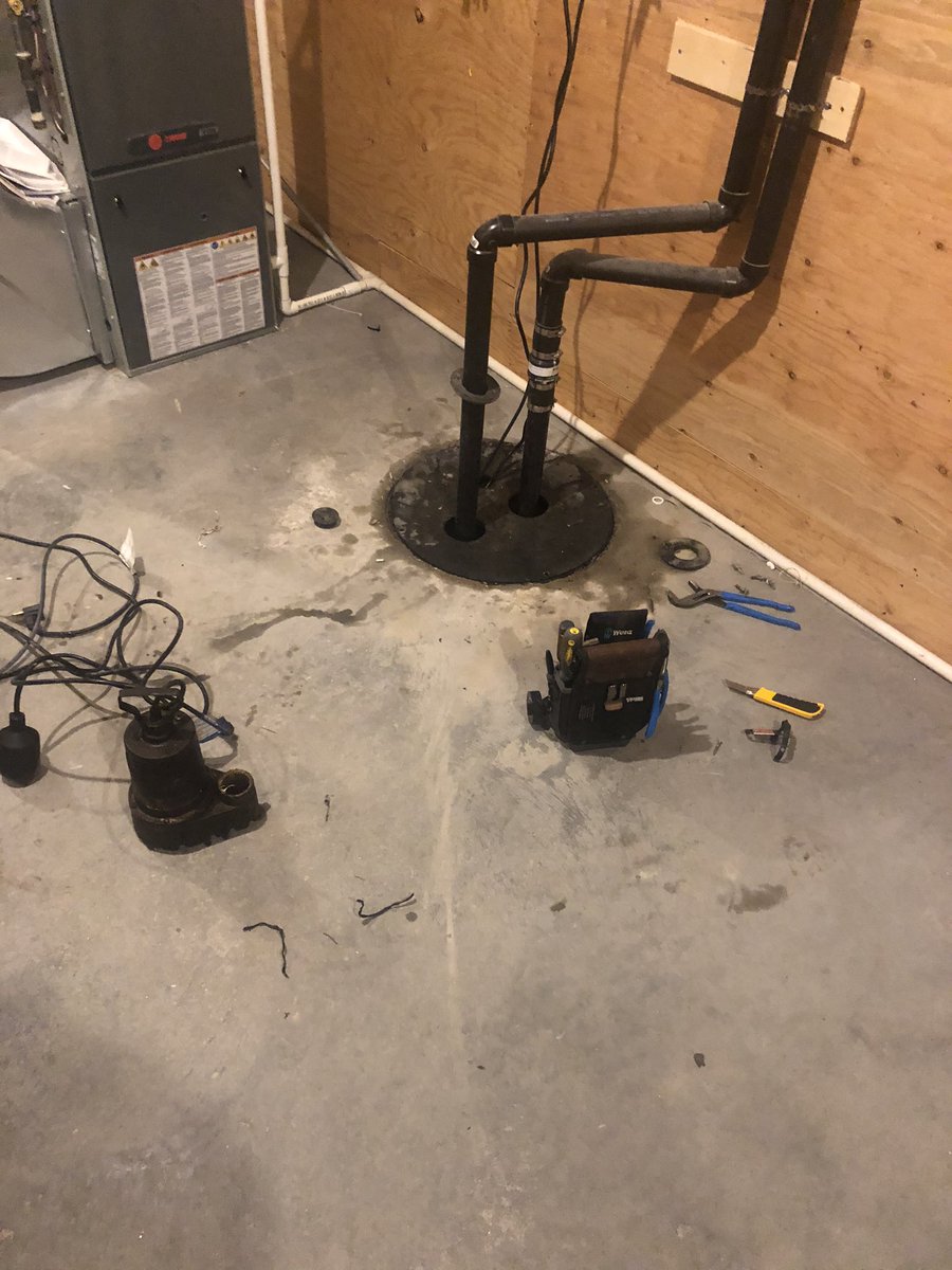 Caught just in time! Also a friendly reminder to check your sump pump during all this rain before its to late!