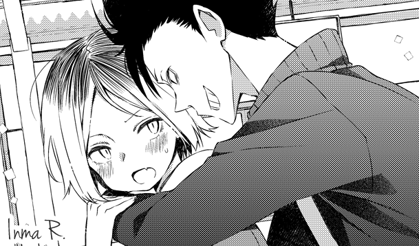 I watched the first OVA of Nekoma VS Fukurodani today and the part where Kenma laughs to himself was my absolute favourite. SO CUTE (TWT) Here, have a sneak peek of my doujinshi to celebrate. #KuroKen #Haikyuu